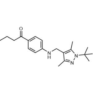 1-(4-(((1-(tert-Butyl)-3,5-dimethyl-1h-pyrazol-4-yl)methyl)amino)phenyl)butan-1-one|CS-0686026