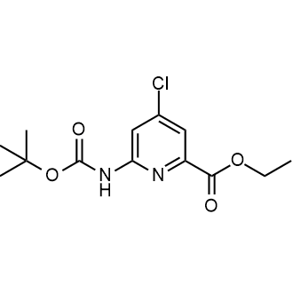 Ethyl 6-((tert-butoxycarbonyl)amino)-4-chloropicolinate|CS-0686605