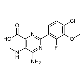 6-Amino-2-(4-chloro-2-fluoro-3-methoxyphenyl)-5-(methylamino)pyrimidine-4-carboxylic acid|CS-0686845