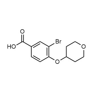 3-Bromo-4-((tetrahydro-2h-pyran-4-yl)oxy)benzoic acid|CS-0687015