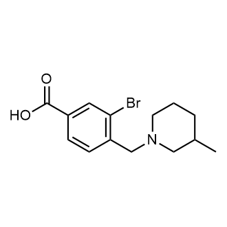 3-Bromo-4-((3-methylpiperidin-1-yl)methyl)benzoic acid|CS-0687020