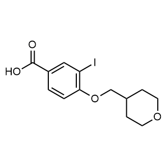 3-Iodo-4-((tetrahydro-2h-pyran-4-yl)methoxy)benzoic acid|CS-0687106