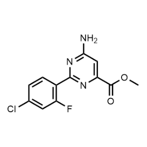 Methyl 6-amino-2-(4-chloro-2-fluorophenyl)pyrimidine-4-carboxylate|CS-0687253