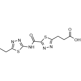 3-(5-((5-Ethyl-1,3,4-thiadiazol-2-yl)carbamoyl)-1,3,4-thiadiazol-2-yl)propanoic acid|CS-0687352