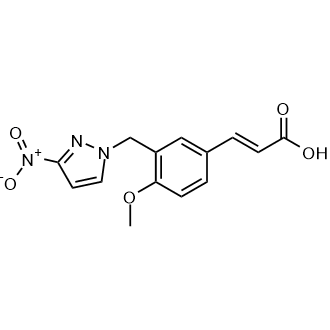 (e)-3-(4-Methoxy-3-((3-nitro-1h-pyrazol-1-yl)methyl)phenyl)acrylic acid|CS-0688208