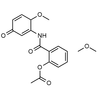 2-((6-Methoxy-3-oxocyclohexa-1,4-dien-1-yl)carbamoyl)phenyl acetate compound with methoxymethane 1:1|CS-0688453