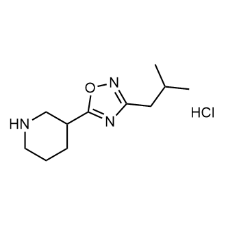 3-Isobutyl-5-(piperidin-3-yl)-1,2,4-oxadiazole hydrochloride|CS-0688781