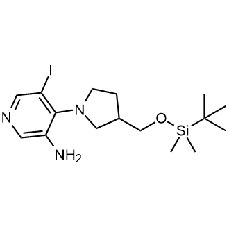 4-(3-(((tert-Butyldimethylsilyl)oxy)methyl)pyrrolidin-1-yl)-5-iodopyridin-3-amine|CS-0688860