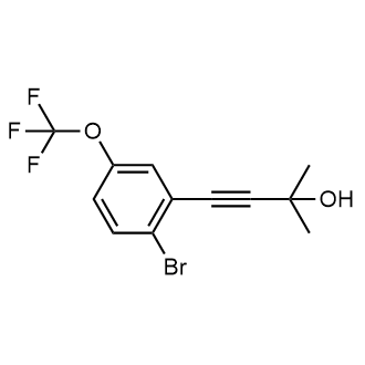 4-(2-Bromo-5-(trifluoromethoxy)phenyl)-2-methylbut-3-yn-2-ol|CS-0688904