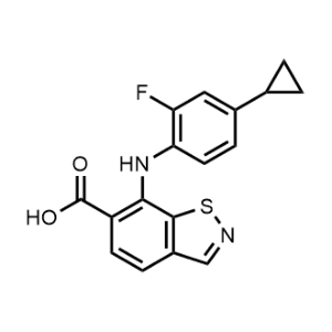 7-((4-Cyclopropyl-2-fluorophenyl)amino)benzo[d]isothiazole-6-carboxylic acid|CS-0689592