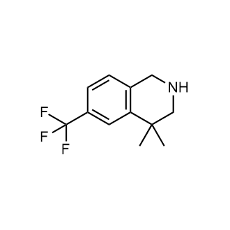 4,4-Dimethyl-6-(trifluoromethyl)-1,2,3,4-tetrahydroisoquinoline|CS-0689611