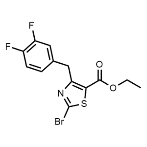 Ethyl 2-bromo-4-(3,4-difluorobenzyl)thiazole-5-carboxylate|CS-0689753
