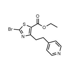 Ethyl 2-bromo-4-(2-(pyridin-4-yl)ethyl)thiazole-5-carboxylate|CS-0689765