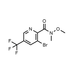 3-Bromo-n-methoxy-n-methyl-5-(trifluoromethyl)picolinamide|CS-0689962