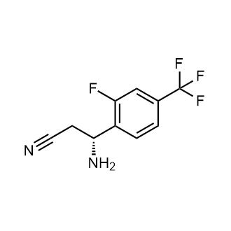 (r)-3-Amino-3-(2-fluoro-4-(trifluoromethyl)phenyl)propanenitrile|CS-0690414