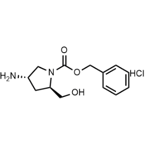 Rel-Benzyl (2R,4S)-4-amino-2-(hydroxymethyl)pyrrolidine-1-carboxylate hydrochloride|CS-0691498