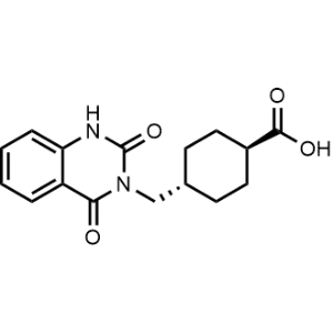 trans-4-[(1,4-Dihydro-2,4-dioxo-3(2H)-quinazolinyl)methyl]cyclohexanecarboxylic acid|CS-0691502