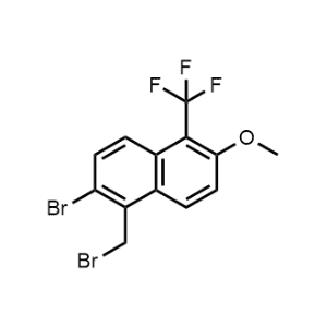 2-Bromo-1-(bromomethyl)-6-methoxy-5-(trifluoromethyl)naphthalene|CS-0691939