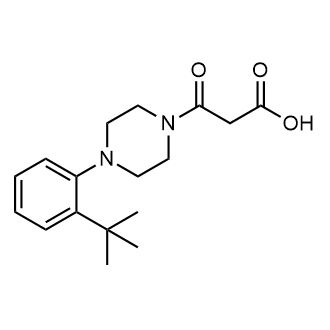 3-(4-(2-(tert-Butyl)phenyl)piperazin-1-yl)-3-oxopropanoic acid|CS-0693383