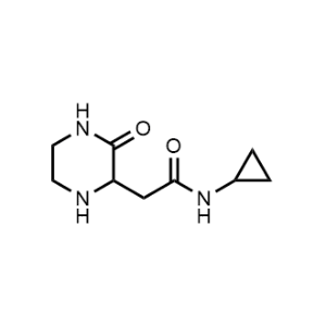 N-Cyclopropyl-2-(3-oxopiperazin-2-yl)acetamide|CS-0693540
