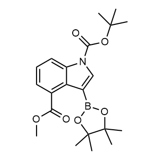 1-(tert-Butyl) 4-methyl 3-(4,4,5,5-tetramethyl-1,3,2-dioxaborolan-2-yl)-1h-indole-1,4-dicarboxylate|CS-0693554