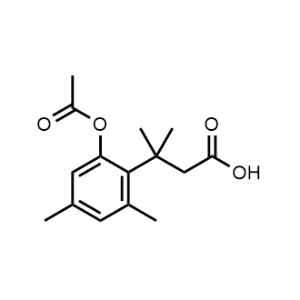 3-(2-Acetoxy-4,6-dimethylphenyl)-3-methylbutanoic acid|CS-0693992