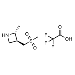 rel-(2R,3S)-2-Methyl-3-((methylsulfonyl)methyl)azetidine 2,2,2-trifluoroacetate|CS-0693995