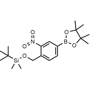 1,3,2-Dioxaborolane, 2-[4-[[[(1,1-dimethylethyl)dimethylsilyl]oxy]methyl]-3-nitrophenyl]-4,4,5,5-tetramethyl-|CS-0694512