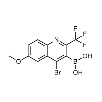 (4-Bromo-6-methoxy-2-(trifluoromethyl)quinolin-3-yl)boronic acid|CS-0696557