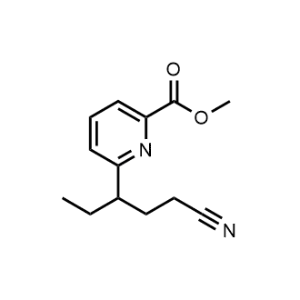 Methyl 6-(1-cyanopentan-3-yl)picolinate|CS-0698265
