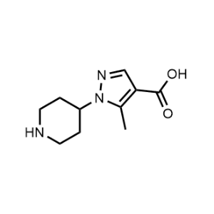 5-Methyl-1-(piperidin-4-yl)-1H-pyrazole-4-carboxylic acid|CS-0698934