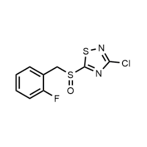 3-Chloro-5-((2-fluorobenzyl)sulfinyl)-1,2,4-thiadiazole|CS-0699252