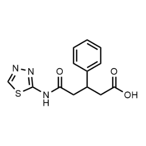 5-((1,3,4-Thiadiazol-2-yl)amino)-5-oxo-3-phenylpentanoic acid|CS-0699336