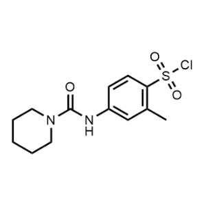 2-Methyl-4-(piperidine-1-carboxamido)benzene-1-sulfonyl chloride|CS-0700738