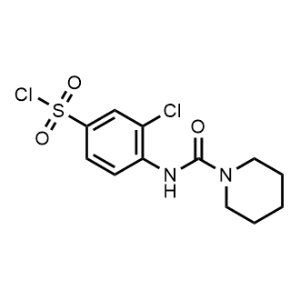 3-Chloro-4-(piperidine-1-carboxamido)benzene-1-sulfonyl chloride|CS-0700742