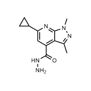 6-Cyclopropyl-1,3-dimethyl-1H-pyrazolo[3,4-b]pyridine-4-carbohydrazide|CS-0701292