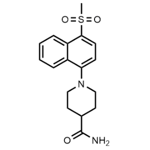 1-(4-(Methylsulfonyl)naphthalen-1-yl)piperidine-4-carboxamide|CS-0701683