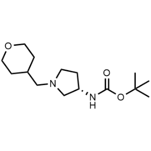 (S)-tert-Butyl (1-((tetrahydro-2H-pyran-4-yl)methyl)pyrrolidin-3-yl)carbamate|CS-0702232