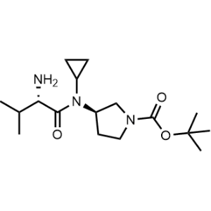 (R)-tert-Butyl 3-((S)-2-amino-N-cyclopropyl-3-methylbutanamido)pyrrolidine-1-carboxylate|CS-0702994