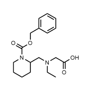 2-(((1-((Benzyloxy)carbonyl)piperidin-2-yl)methyl)(ethyl)amino)acetic acid|CS-0703027