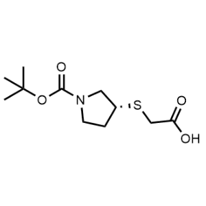 (R)-2-((1-(tert-Butoxycarbonyl)pyrrolidin-3-yl)thio)acetic acid|CS-0703222