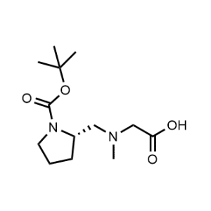 (S)-2-(((1-(tert-Butoxycarbonyl)pyrrolidin-2-yl)methyl)(methyl)amino)acetic acid|CS-0703318