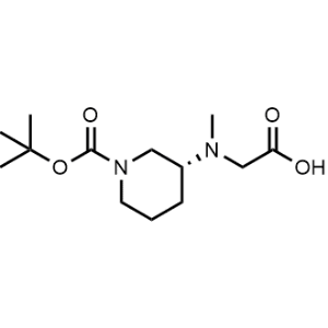 (R)-2-((1-(tert-Butoxycarbonyl)piperidin-3-yl)(methyl)amino)acetic acid|CS-0703321