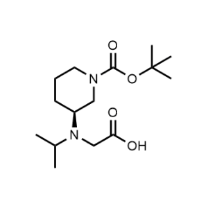 (S)-2-((1-(tert-Butoxycarbonyl)piperidin-3-yl)(isopropyl)amino)acetic acid|CS-0703349