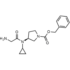 (S)-Benzyl 3-(2-amino-N-cyclopropylacetamido)pyrrolidine-1-carboxylate|CS-0703489