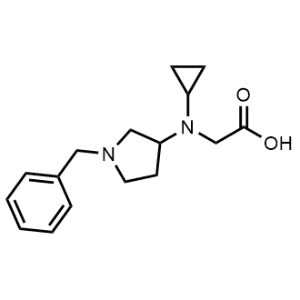 2-((1-Benzylpyrrolidin-3-yl)(cyclopropyl)amino)acetic acid|CS-0703631