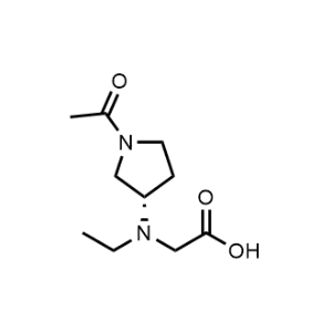(S)-2-((1-Acetylpyrrolidin-3-yl)(ethyl)amino)acetic acid|CS-0703926
