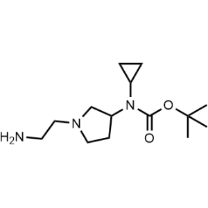 tert-Butyl (1-(2-aminoethyl)pyrrolidin-3-yl)(cyclopropyl)carbamate|CS-0704532
