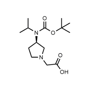 (R)-2-(3-((tert-Butoxycarbonyl)(isopropyl)amino)pyrrolidin-1-yl)acetic acid|CS-0704751