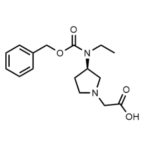 (R)-2-(3-((3-(Benzyloxy)-3-oxopropyl)amino)pyrrolidin-1-yl)acetic acid|CS-0705044
